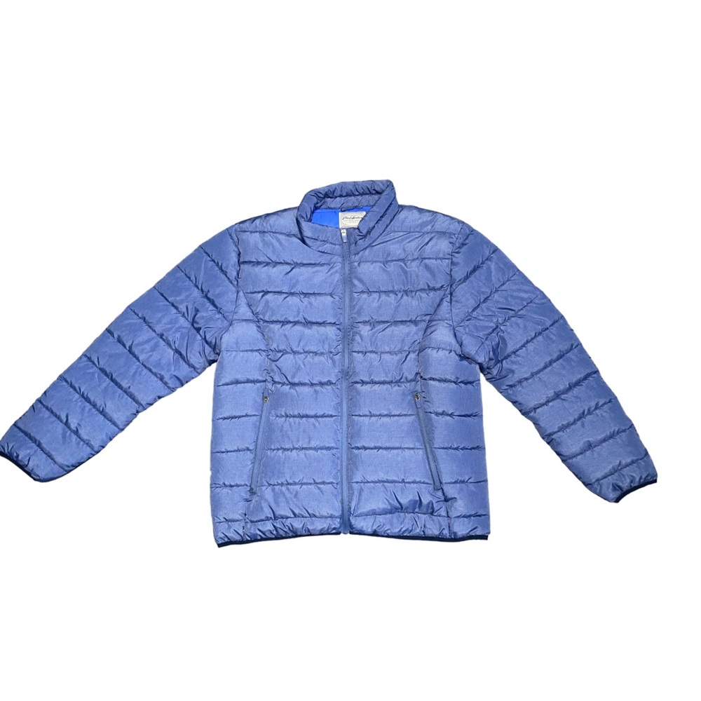 NWT flag & anthem - light shiny blue puffer jacket (XL)